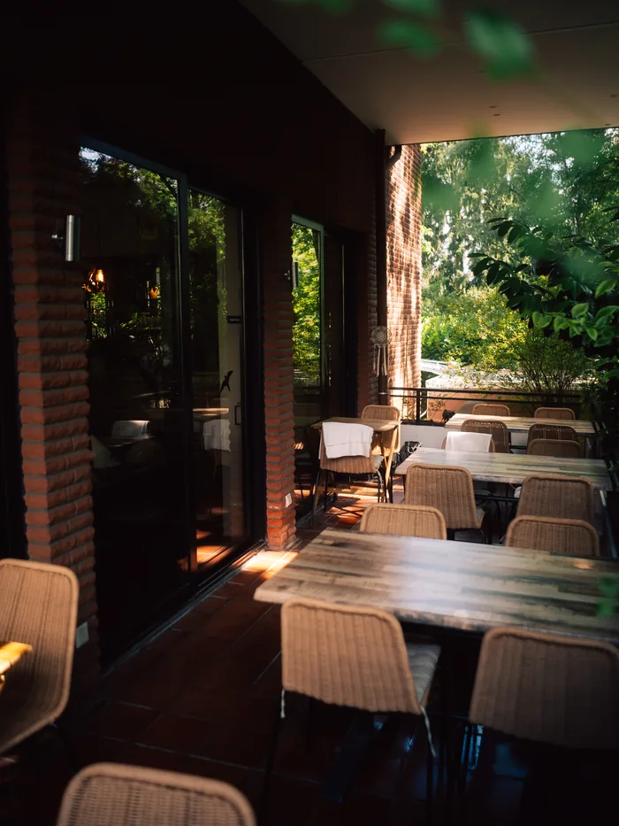 Terrasse des Restaurant Hermes im Grünen